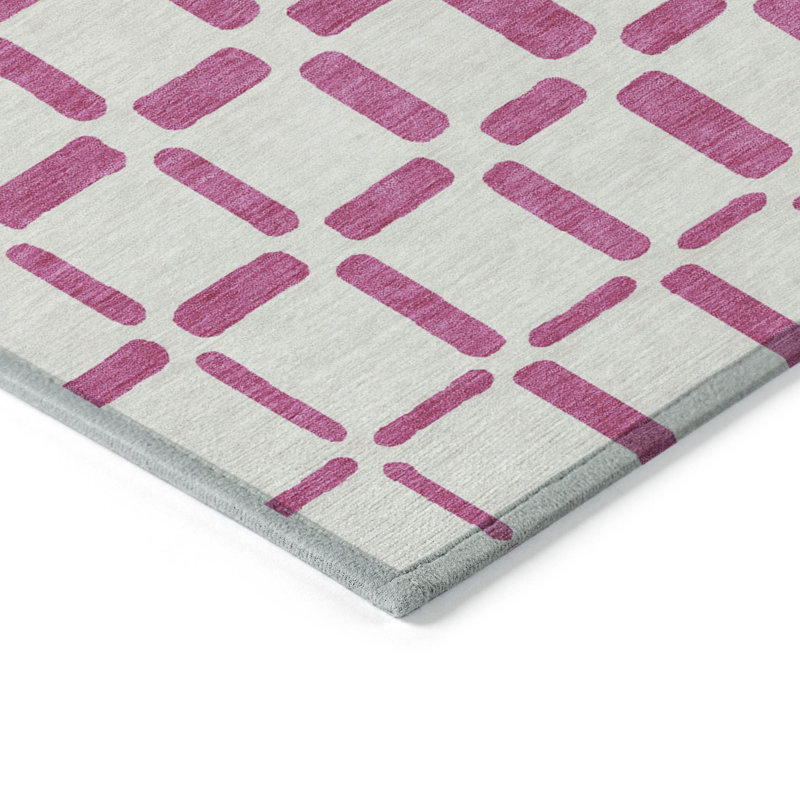 Malek Indoor/Outdoor Area Rug with Non-Slip Backing, Rectangle 8' x 10'