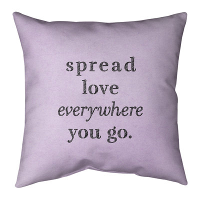 Coussin de sol à motif d’amour spread