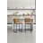 Zavier  Upholstered Linen Bar Counter Stools