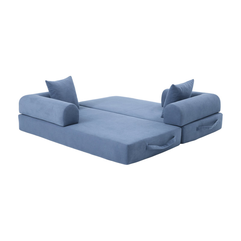 Ce canapé pliable et compressible, doté d'une structure robuste, vous permet de créer librement un espace de loisirs personnalisé. Une combinaison de tissu moderne pour les petits espaces
