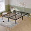 Queen Size Bed Frame, 14-Inch Heavy Duty Metal Bed Frame with 12.3-Inch Under-Bed Storage, Noise-Free Slat Support, Universal Headboard Compatible - Black