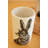  Set of 2 Cement Easter Rabbit Planters Sculpted Bunny Design 10" Tall