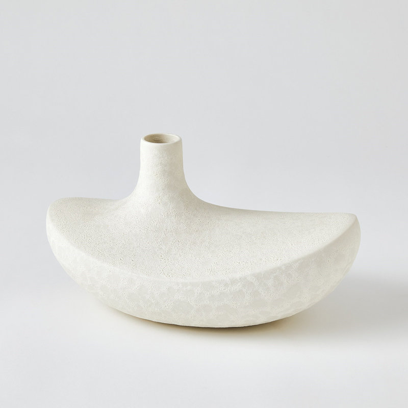 Solis Handmade Ceramic Table Vase, 6.75" H x 12.5" W x 7.5" D
