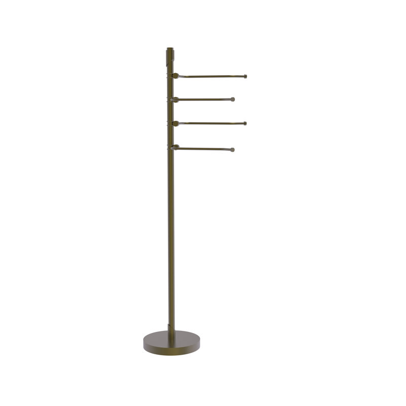 Porte-serviettes sur pied Southbeach, Laiton antique