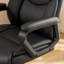 Fauteuil de direction en cuir avec fonction berçante réglable Jakorey-88602666