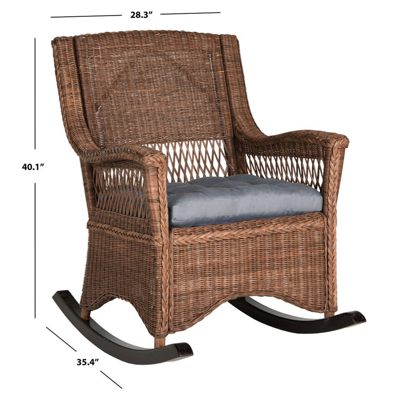 Chaise berçante Morant, Brun