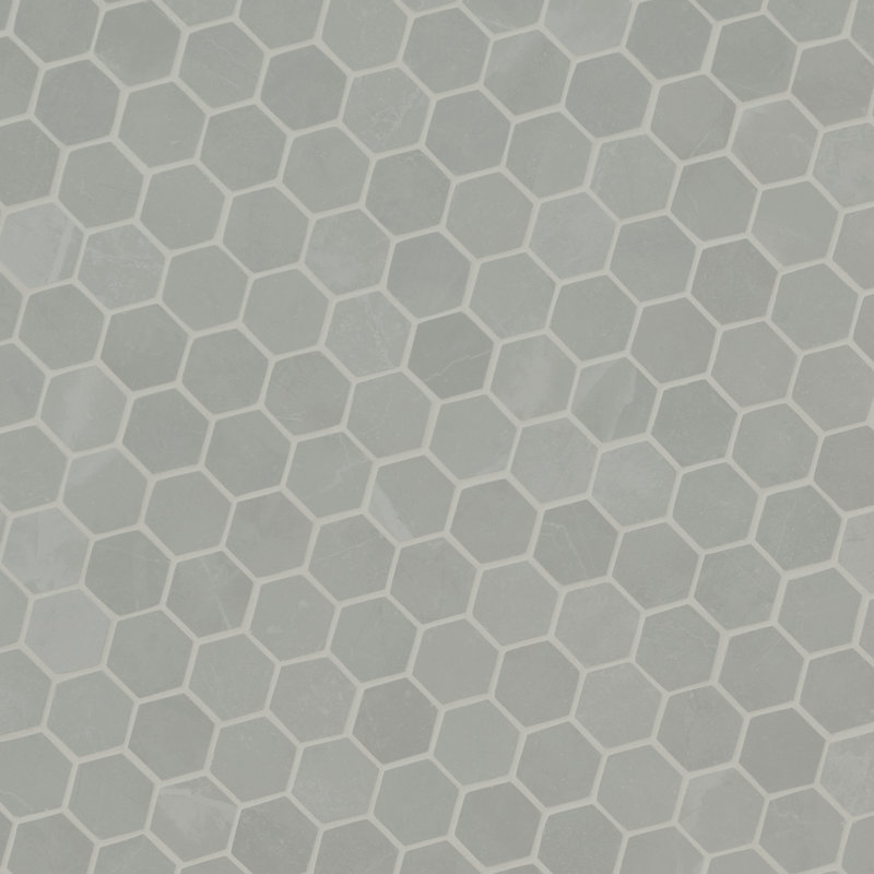 Sonoma Hexagon 12 in. x 12 in. Matte Porcelain Mosaic Floor and Wall Tile, Gravelle