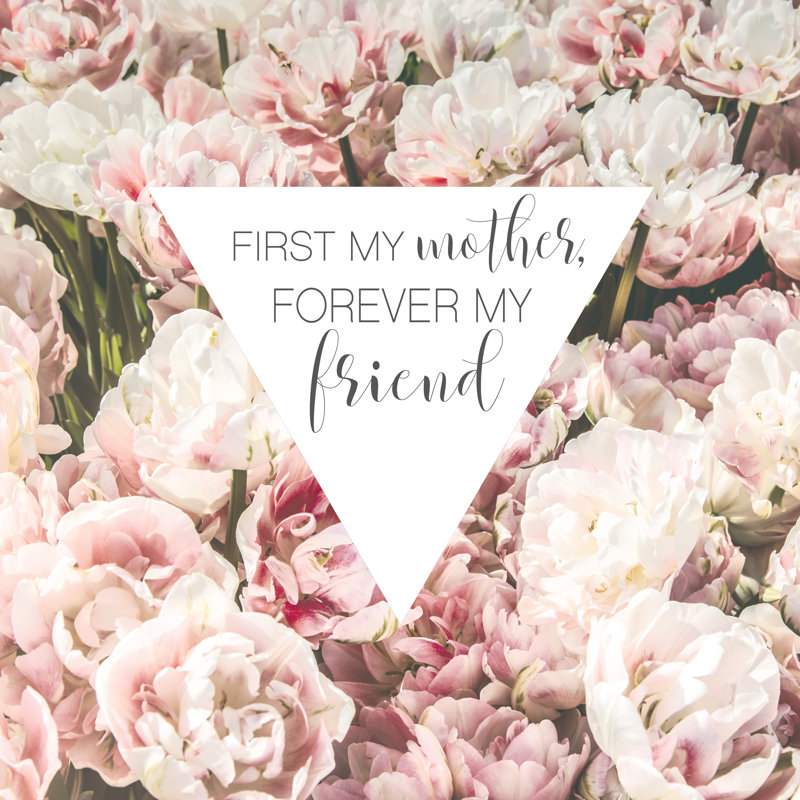 Mother Friend - Wrapped Canvas Print, 30cm H x 30cm W x 3.8cm D x 3.8cm D