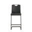 Ensemble de 2 chaises noires en polyuréthane