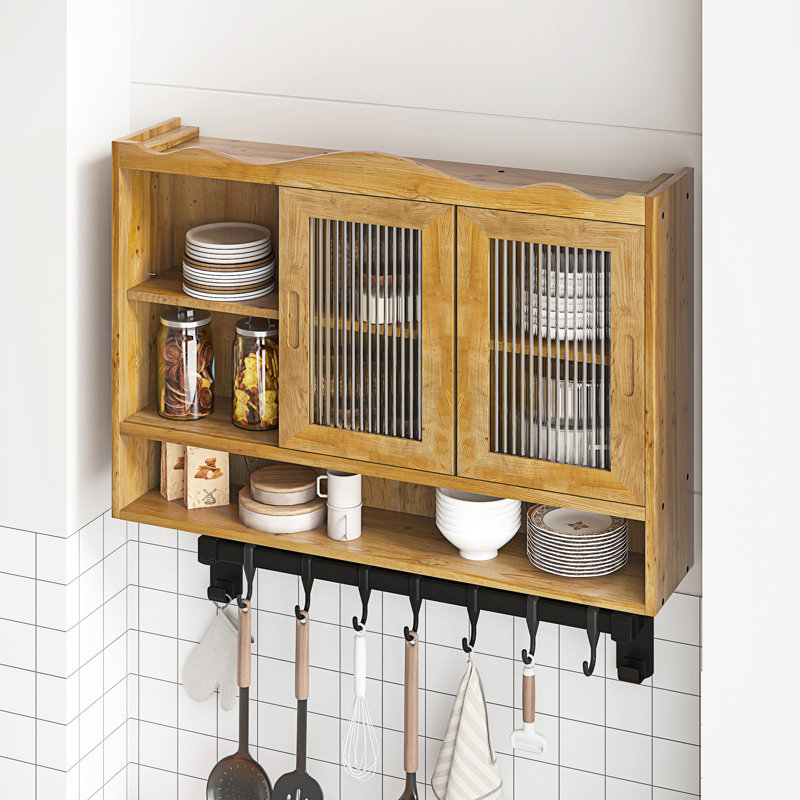 Armoire coulissante 2 portes Retro, Naturel