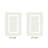 Broshous Premium 100% Cotton 2370 GSM 2-Piece Bath Rug Set, Ultra Plush Tufted Bathroom Mats, Super Absorbent OEKO-TEX® Certified, Reversible, Machine Washable, Spa-Like Comfort, Ivory/White-542315528-601390760