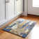 Machine Washable Indoor/Outdoor Xhevrie Navy Rug