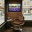 Landscape & Nature Lavender Field Cottage Sunset Landscape Painting-512585579