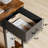 Katalina 48.4"Reversible L-Shaped Desk with LED with Power Outlets and Shelves-167236525