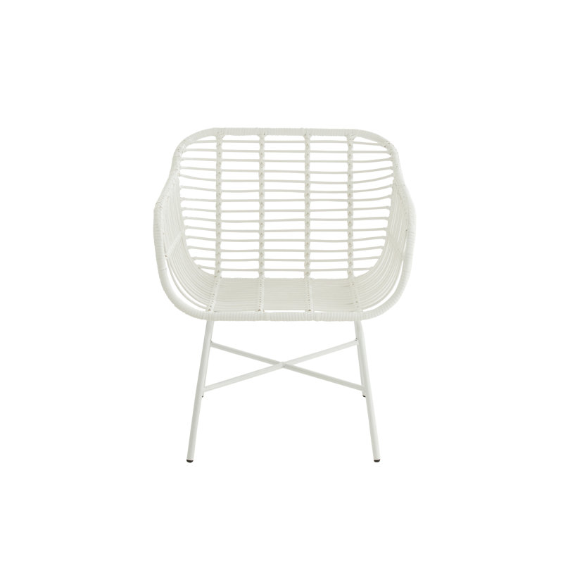 Roxana Outdoor Lounge Chair, White