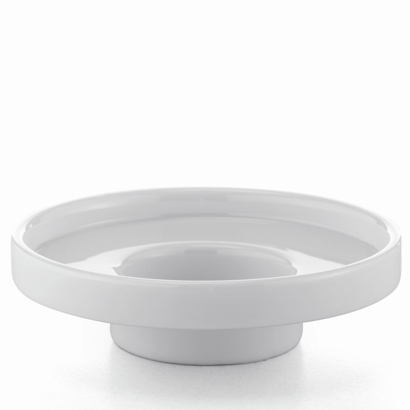 Saon Soap Dish, Ceramic White