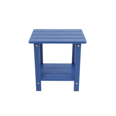 End Tables with Storage, HIPS Wood-Look, Modern Portable Outdoor Garden