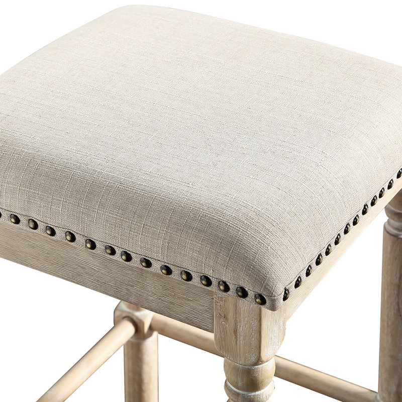 Chaises rembourrées en bois brun clair, 2 - Ton naturel de 2 sièges pour un bar aéré et moderne