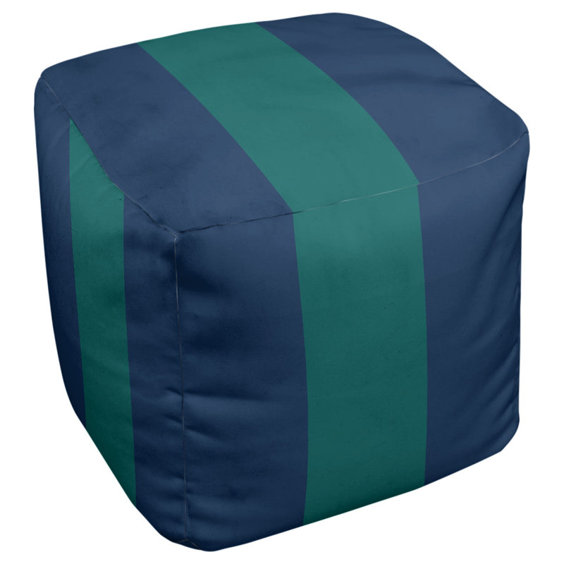 Repose-pieds 13 po, H 18 po x l 18 po x P 20 po, Bleu marine / vert