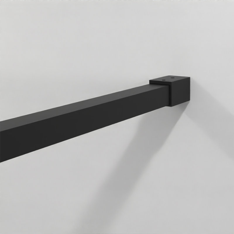 Design sophistiqué en verre trempé d'entrée minimaliste pour salle de bain