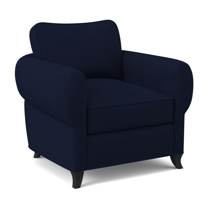 Fauteuil cocon, Ébène vintage, Mélange de polyester uniforme Margaret
