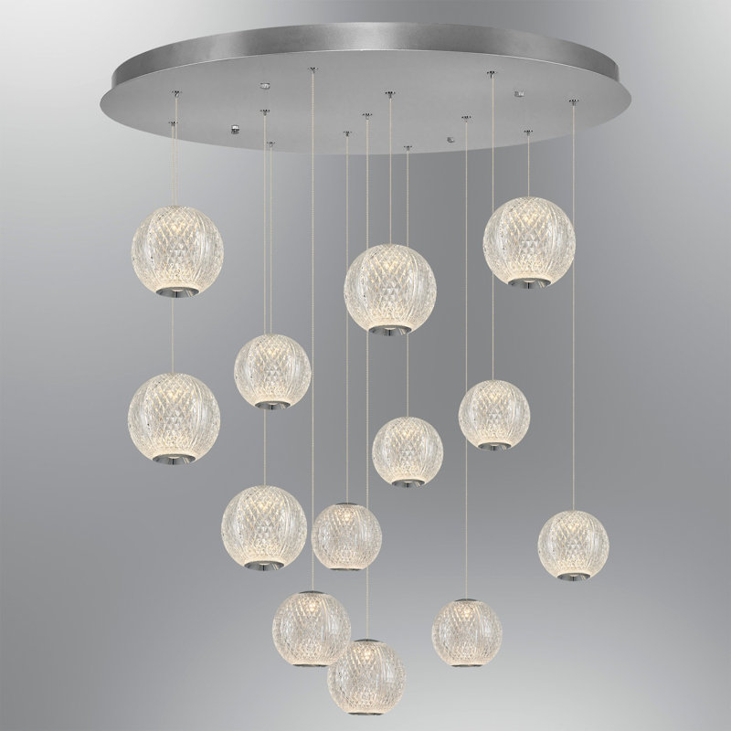 Lustre, H 62,99 po x l 31,5 po x P 31,5 po, 13 lumières