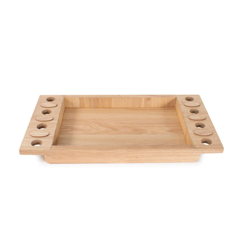 Hanneman Winfield Rectangular Wooden Serving Tray