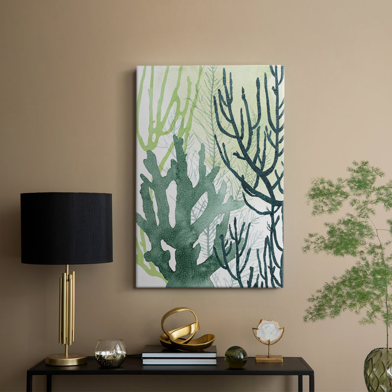 Corail texturé I - galerie Cavas sur mesure, H 18 po x l 12 po