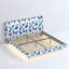 Base de lit flottante avec lumière DEL et station de charge, lit plateforme tapissier avec espace de rangement caché-1054991687