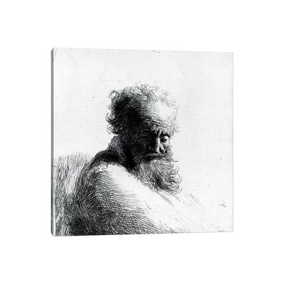 Head Of An Old Man, 1631 by Rembrandt Van Rijn - Wrapped Canvas Gallery-Wrapped Canvas Giclée