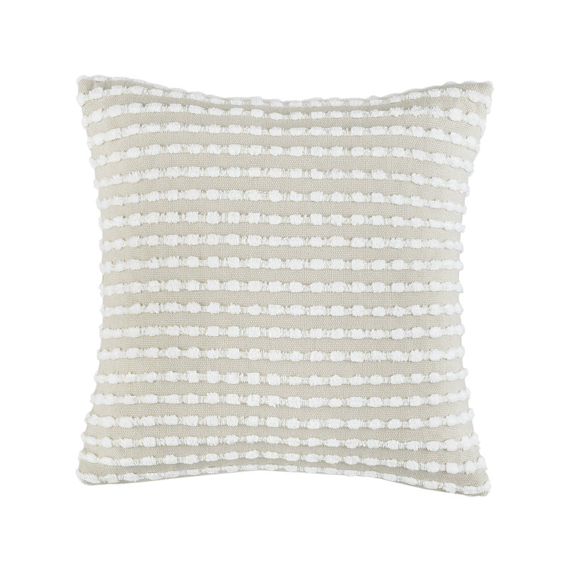 Stab Stitch 43x43cm Cushion with inner, Natural