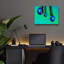 Winston Porter «Glofish In A Drop 1» par Gordon Semmens, art mural en verre acrylique, ACR-50688-1763863415