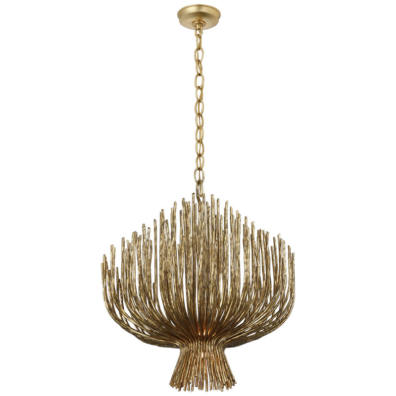 Chapman & Myers Astra 42" Sculpted Chandelier, 27" H x 23.75" W x 23.75" D, Gilded Iron