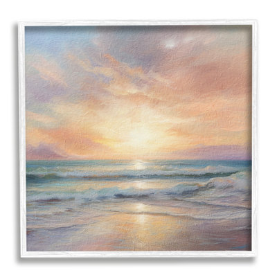 " Coastal Sunset Reflection "