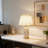 Modern Ceramic Table Lamp With Linen Shade