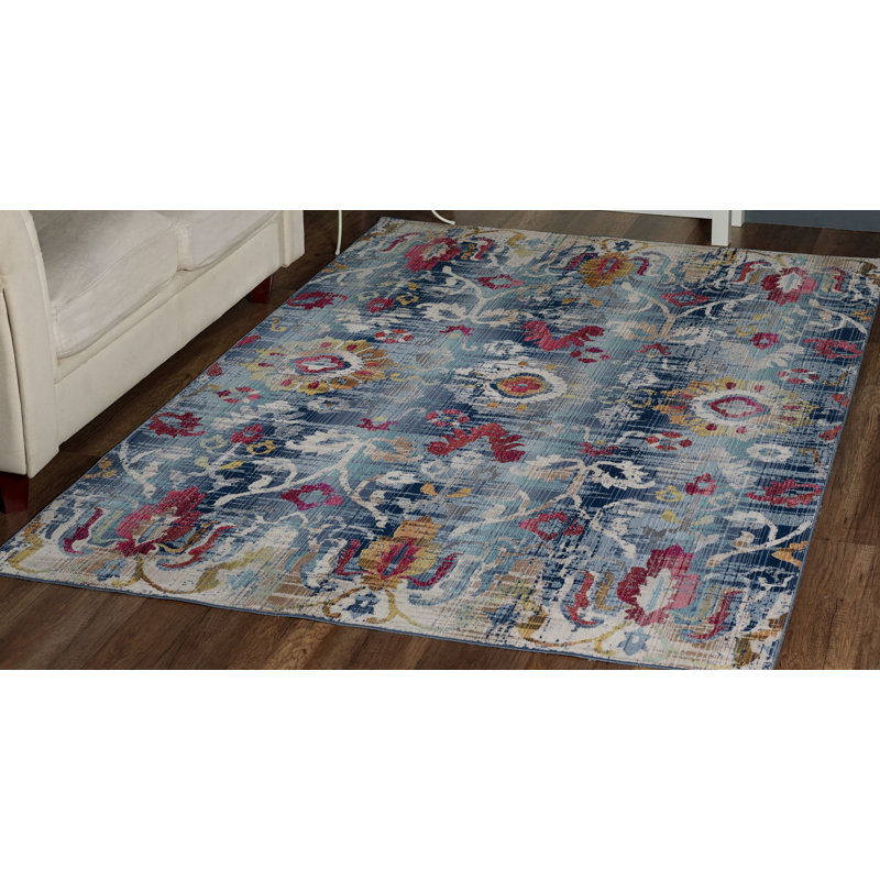 Morvant Floral Indoor Rug, Rectangle 9' x 12'1"