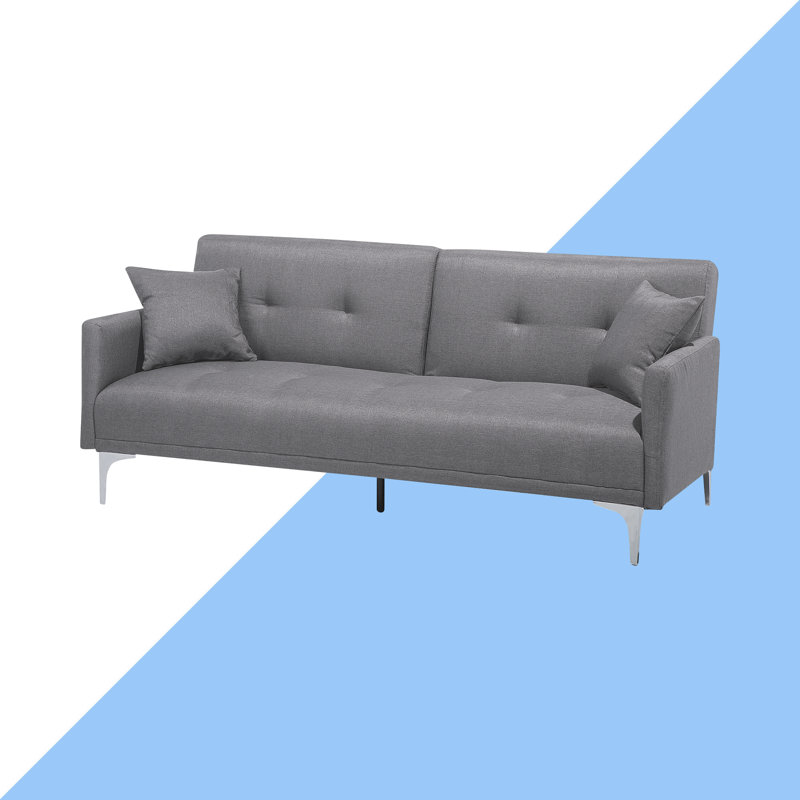 Ethel 3 Seater Velvet Sleeper, Grey green