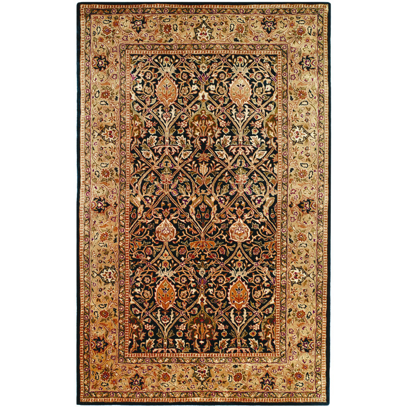 Evie New Zealand Wool Oriental Rug, Rectangle 6' x 9'