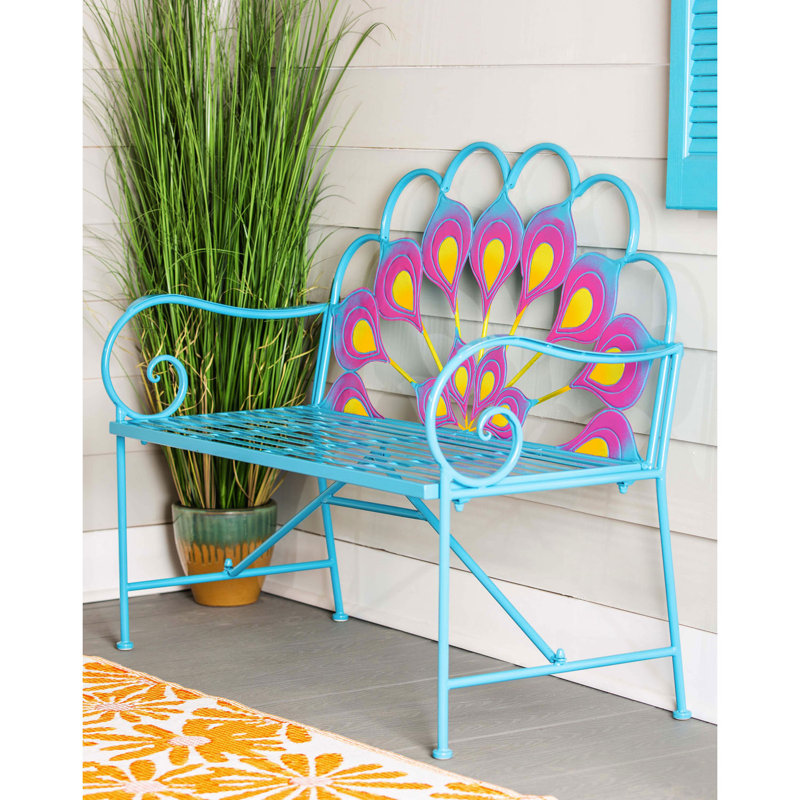 Adilynne Metal Outdoor Bench