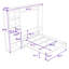 Lit escamotable en bois avec tablettes et tête de lit-1502819023-1502819020