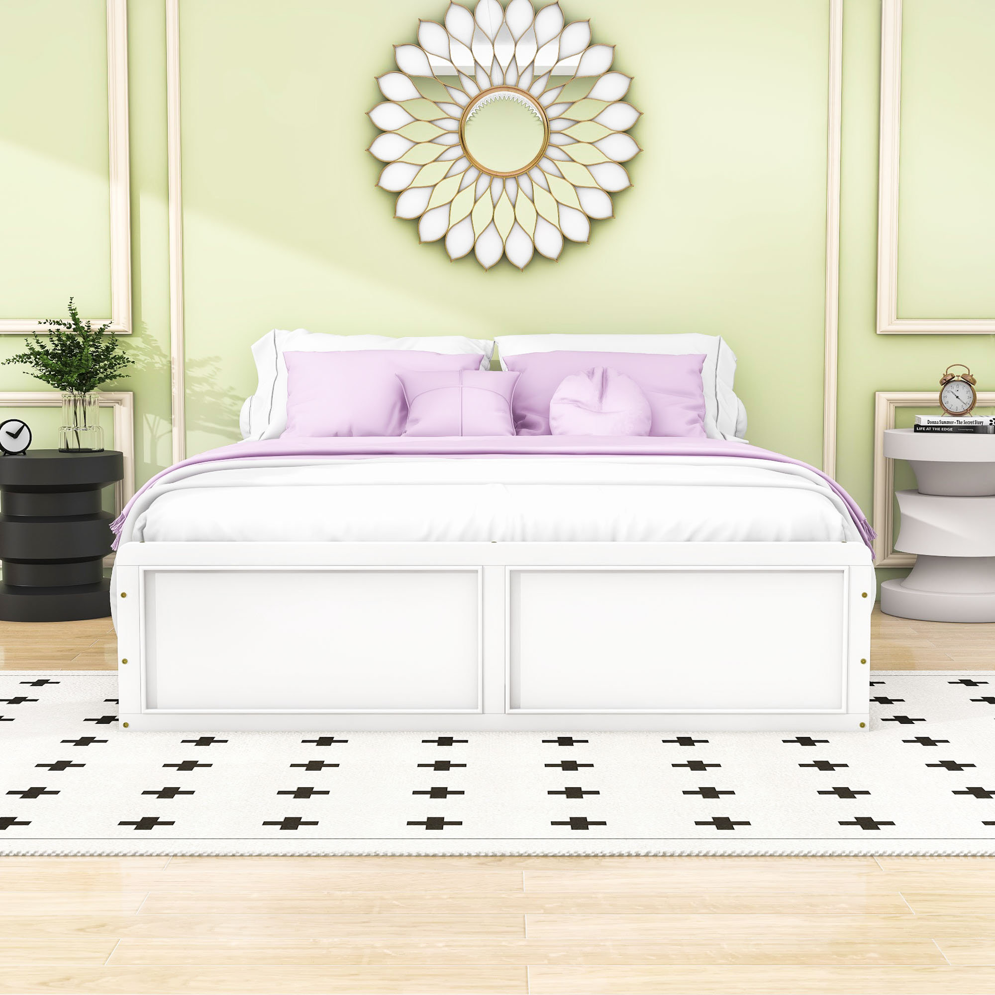 Lark Manor Queen 6 Drawers Wood Platform Bed with Slats - Wayfair Canada