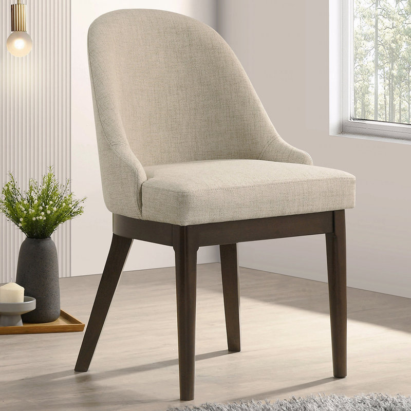 Chaise d'appoint rembourrée (ensemble de 2)