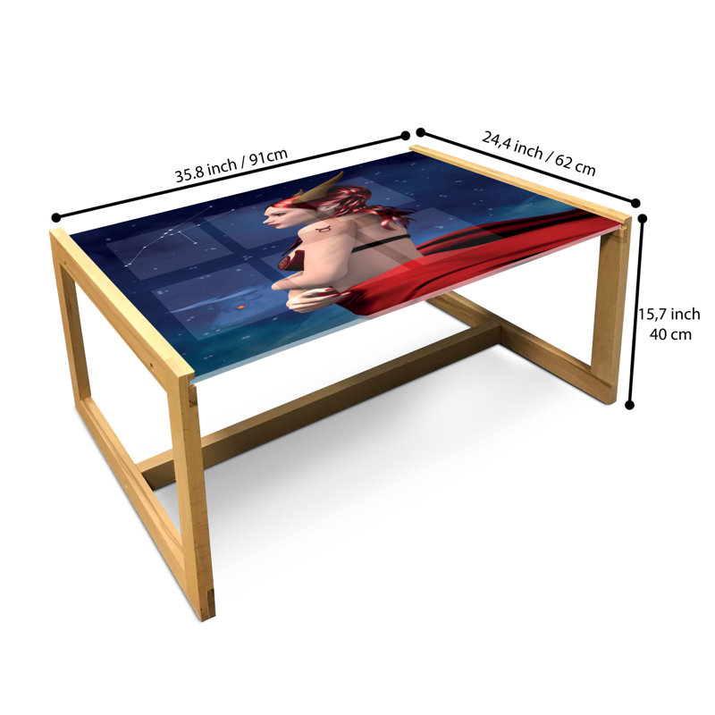Jahana Sled Coffee Table, 90cm H x 62cm W x 40cm D
