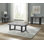 Anagabriel 3 - Piece Solid Wood Marble Top Living Room Table Set