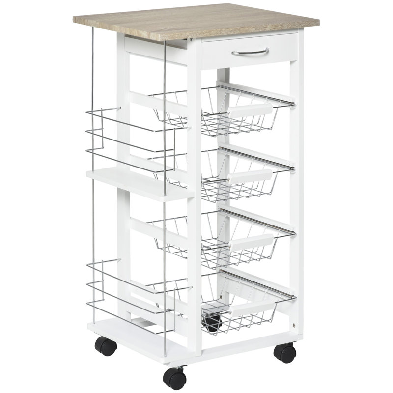 Wood Bar Cart