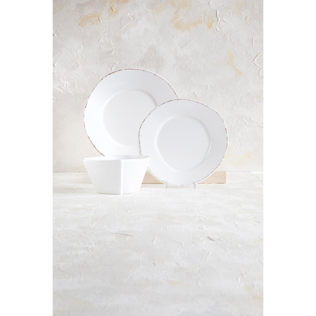 Melamine Lastra Piece Handmade Melamine Dinnerware Set VIETRI