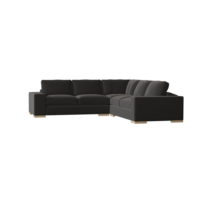 Canapé modulaire Brann de 120 po de largeur Brann, Naturel, Noir Klein