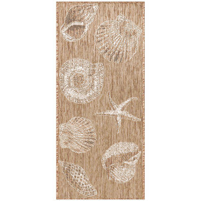 Tapis intérieur / extérieur brun clair Saldanha