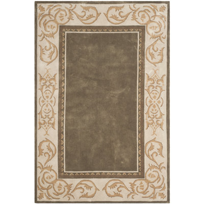 Tapis olive / ivoire Pelagios