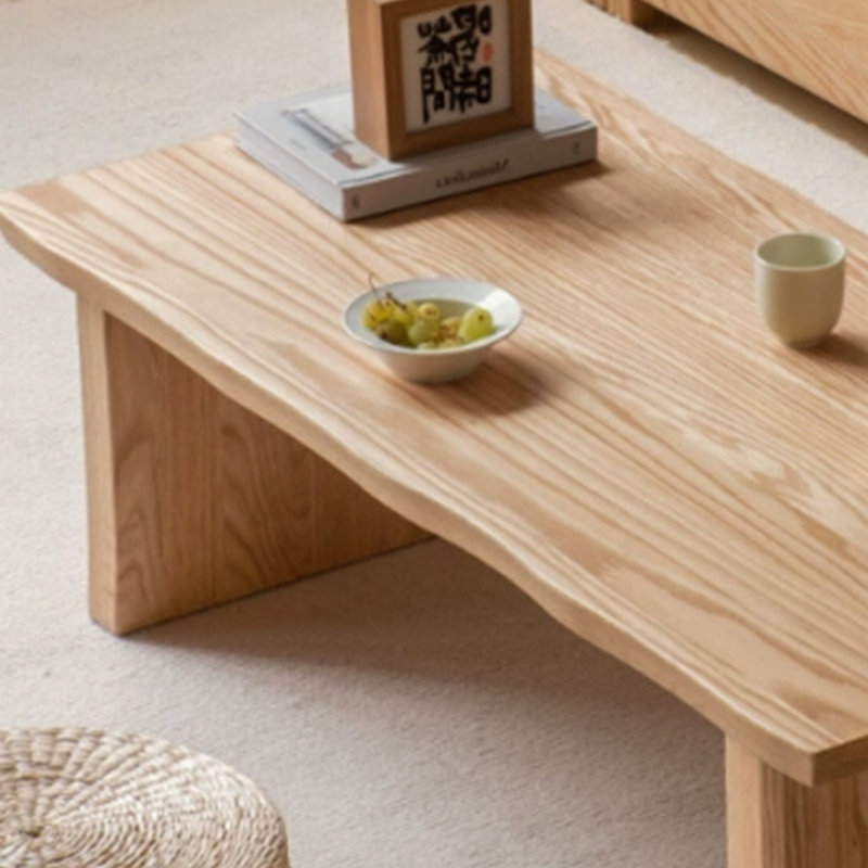 Log style simple solid wood coffee table